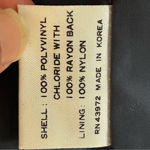 Women’s Vintage 70’s Fingers Fashions Blue Polyvinyl Jacket Size 38 - Picture 8 of 13